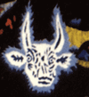 Bull's head, detail from La Poesie by Jean Lurcat