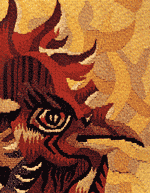 Close-up detail from L'Esprit de France by Jean Lurcat